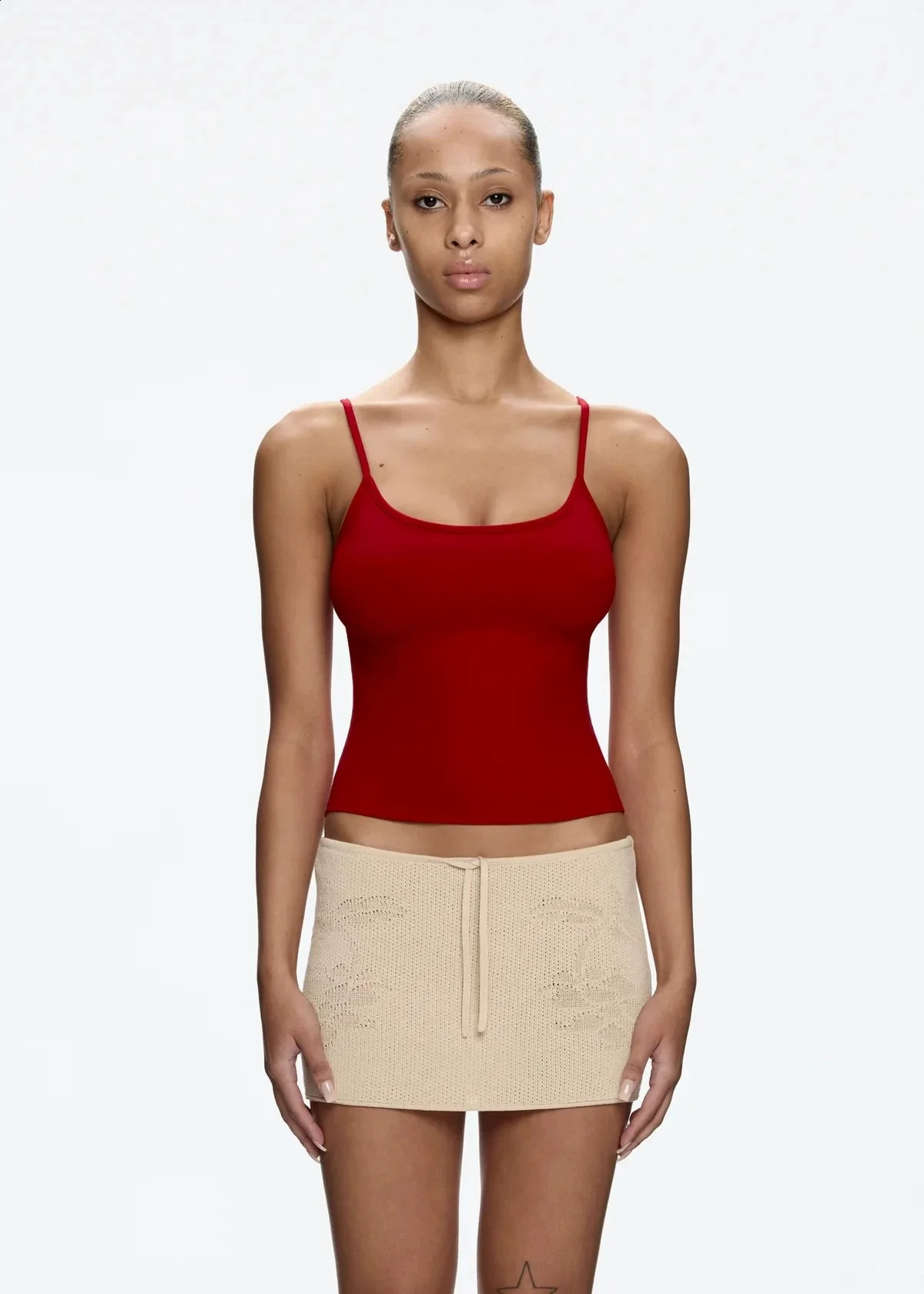 Tankair Cherry Red Tank Top Olive GreenPurpleGrey Short Bottom Fully Matched High Bounce Skin 240921