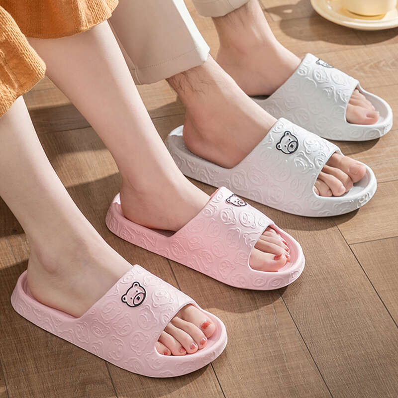 Fashion Summer Couple Non-slip Flat Slides Lithe Thin Seabeach Sandals Men Women Casual Slippers Ladies' Home Indoor Flip ps