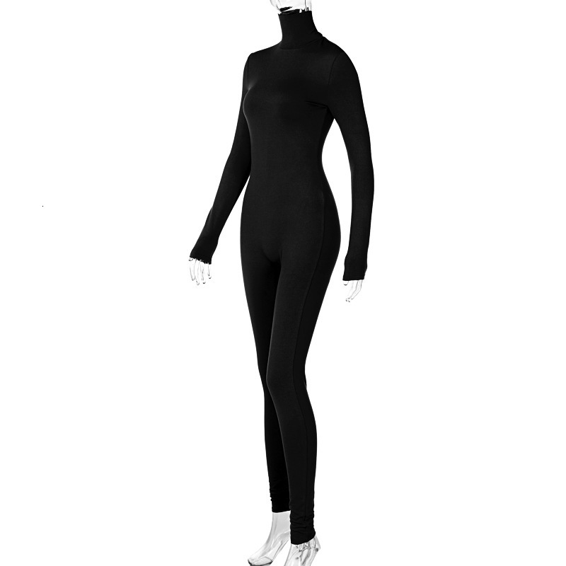 2023 New Autumn And Winter Europe And The United States Fashion Solid Color High Neck Plus Fleece Tight Women's Fiess Slimming
