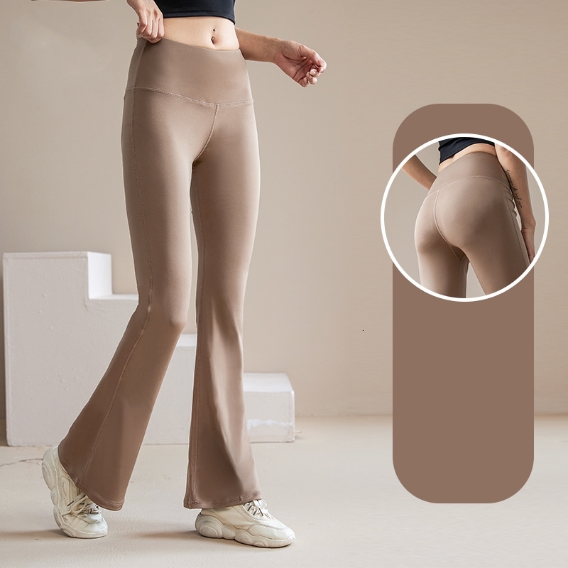 Best Selg Thin Wide Leg High Waist Look Slimmer Fashion Flare Yoga Pants Women