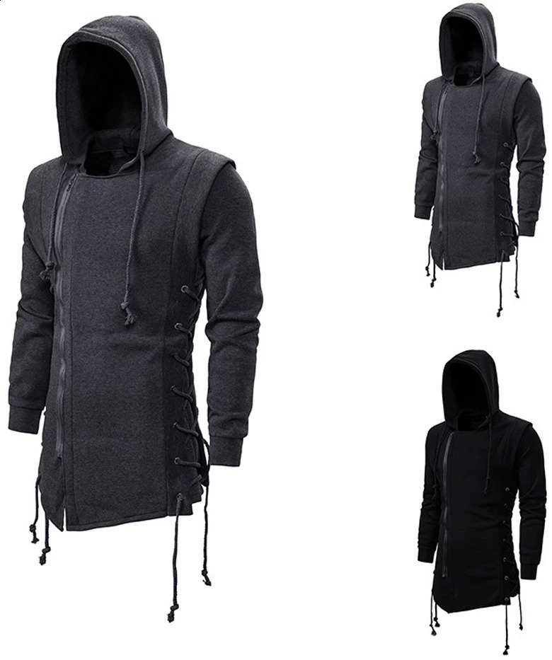 Mens brushed hoodie street hoodie mens sportswear hip-hop mens loose hoodie 240919