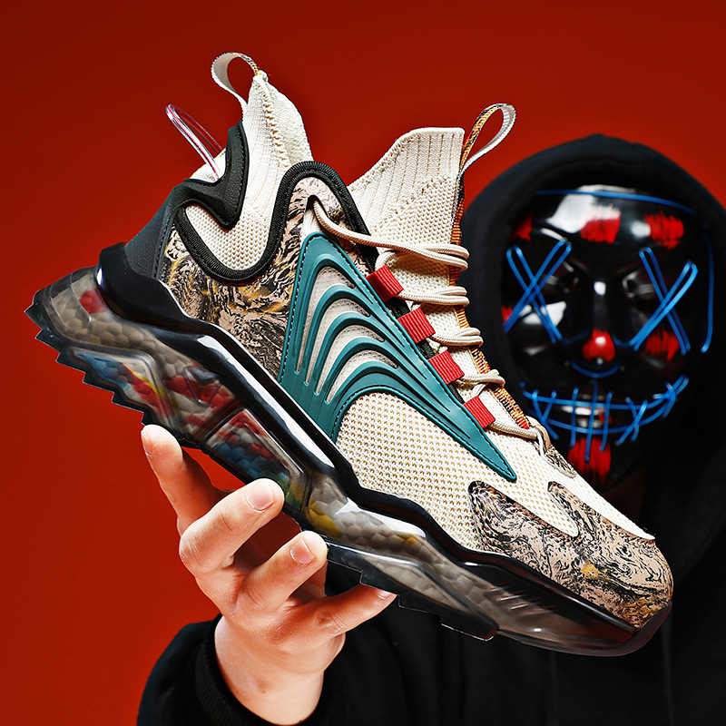 Free shipping men new summer basketball fashion trend versatile running large casual outdoor sports shoes