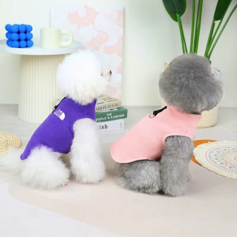 Dog Fleece Vest Sweater Winter Jacket for Small and Medium Dogs with D-Ring Leash Cold Weather Coat Hoodie CH308 288