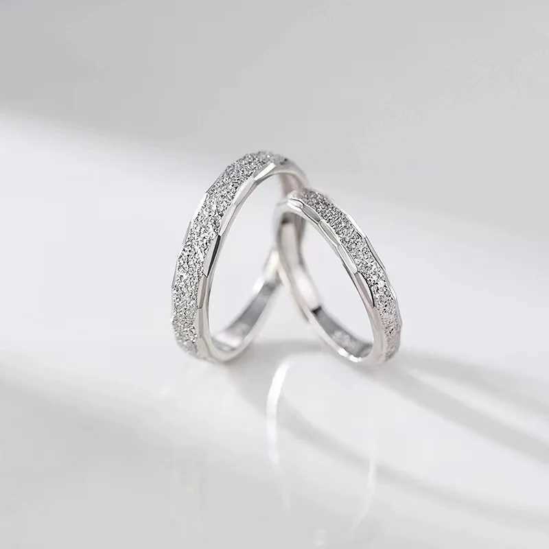 S925 Silver Plated Couple Rings Niche Design Simple Fashion Openning Index Finger Ring for Men and Women Classic Wedding RingsX240921