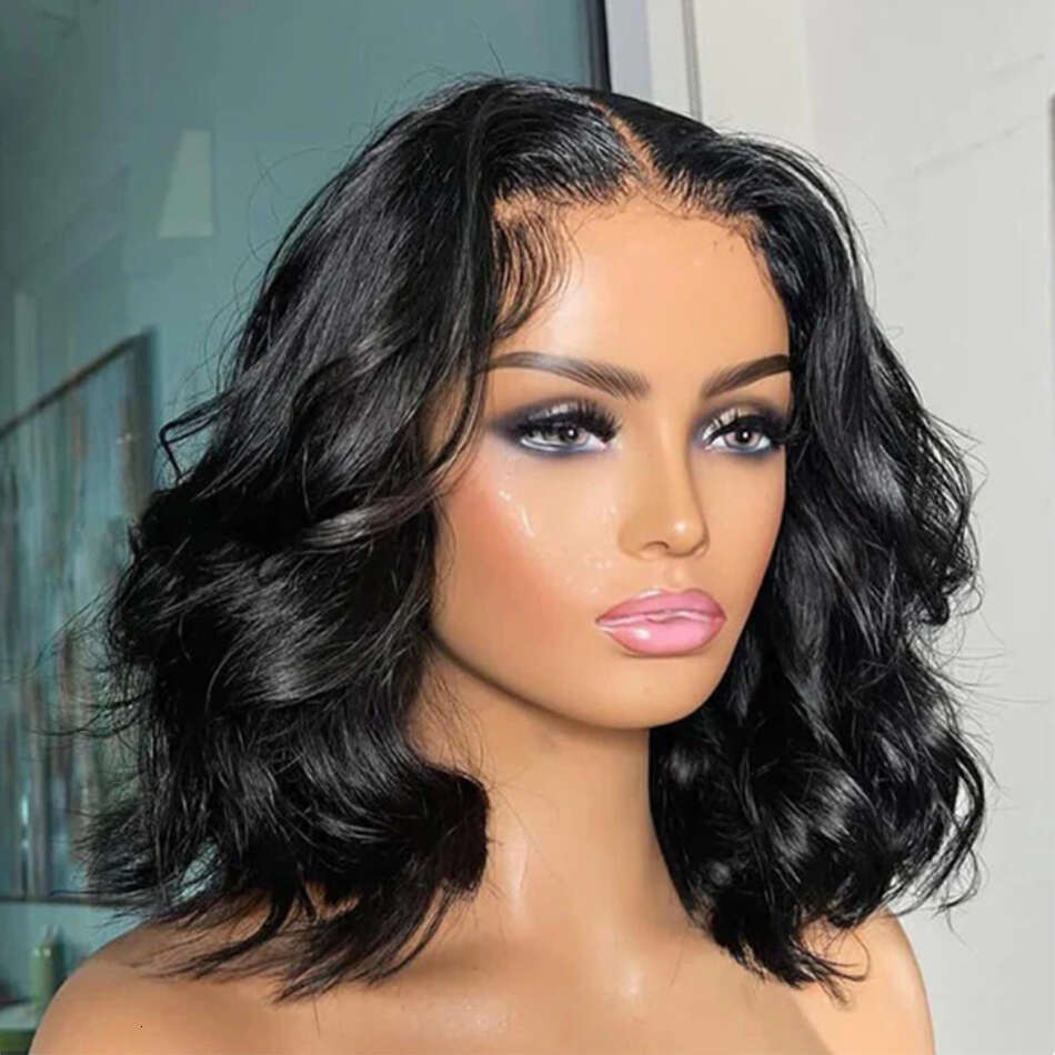 12A Wear And Bob For Women Body Wave Glueless Ready To Go Human Hair Wigs Pre Cut Lace Air Wig Sale 180%