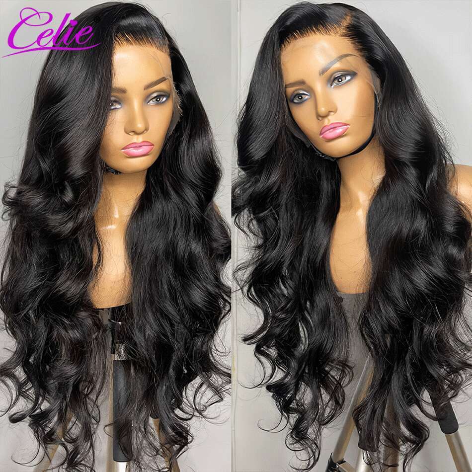 Celie 13x4 Front Wigs For Women Transparent HD Lace Frontal 5x5 Body Wave Ready To Go Wig Human Hair