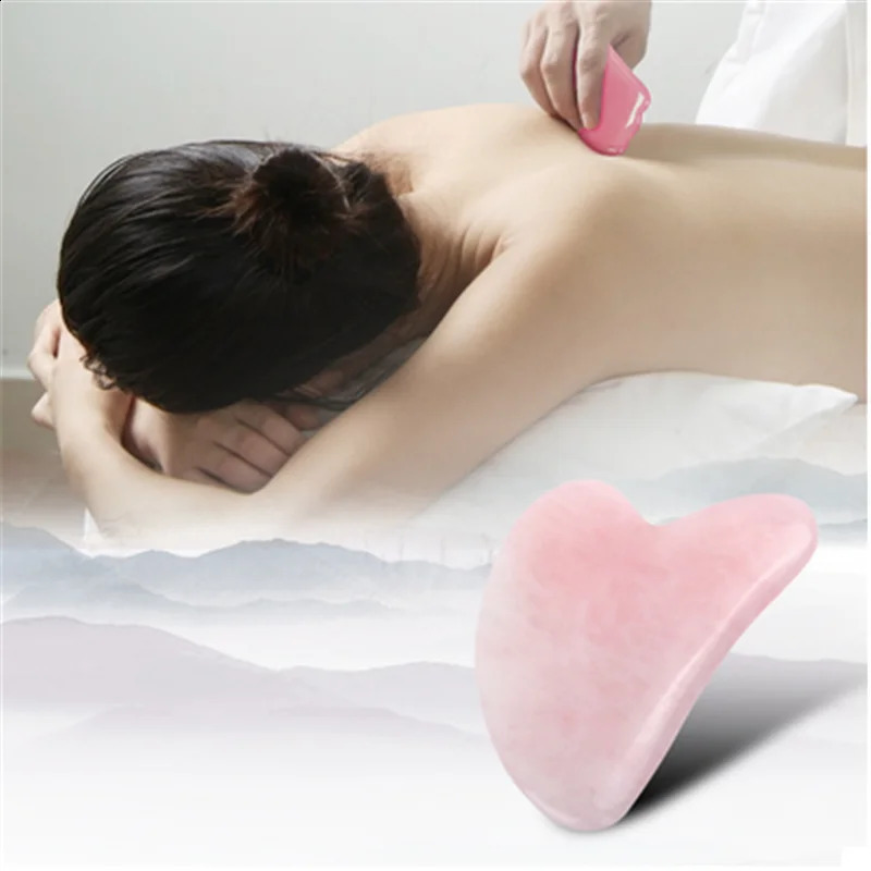 Gua Sha Scraper Board Massagers Natural Resin Jade Stone Guasha Skin Care Beauty Spa Massage Tool For Face Neck Body 240911