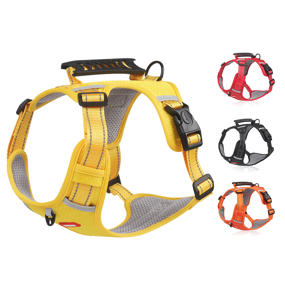 Trendsetting Strong-Friction Puppy Safety Gear - Breathable Fabric Adjustable Harness