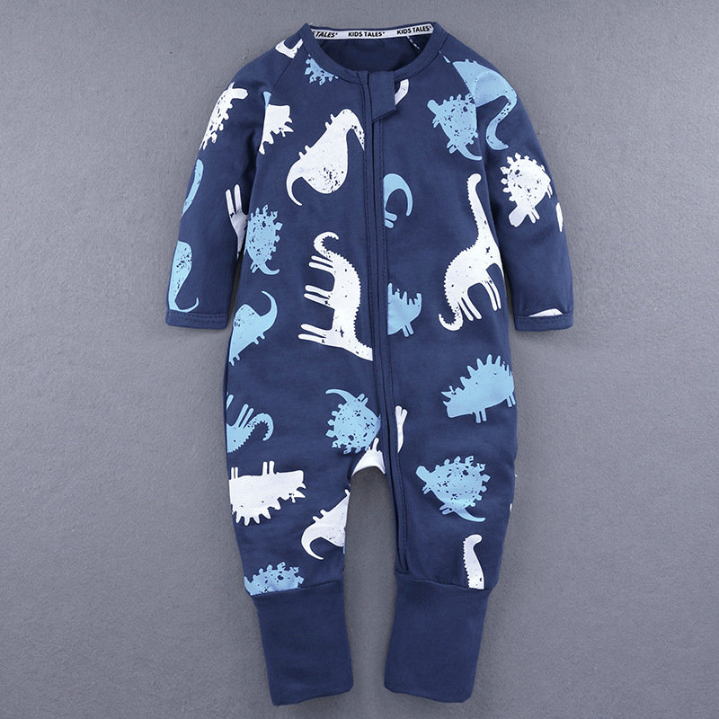 Baby Romper Infant Newborn Boys Girls Clothes Autumn Long Sleeve Dinosaur printing Jumpsuit Rompers