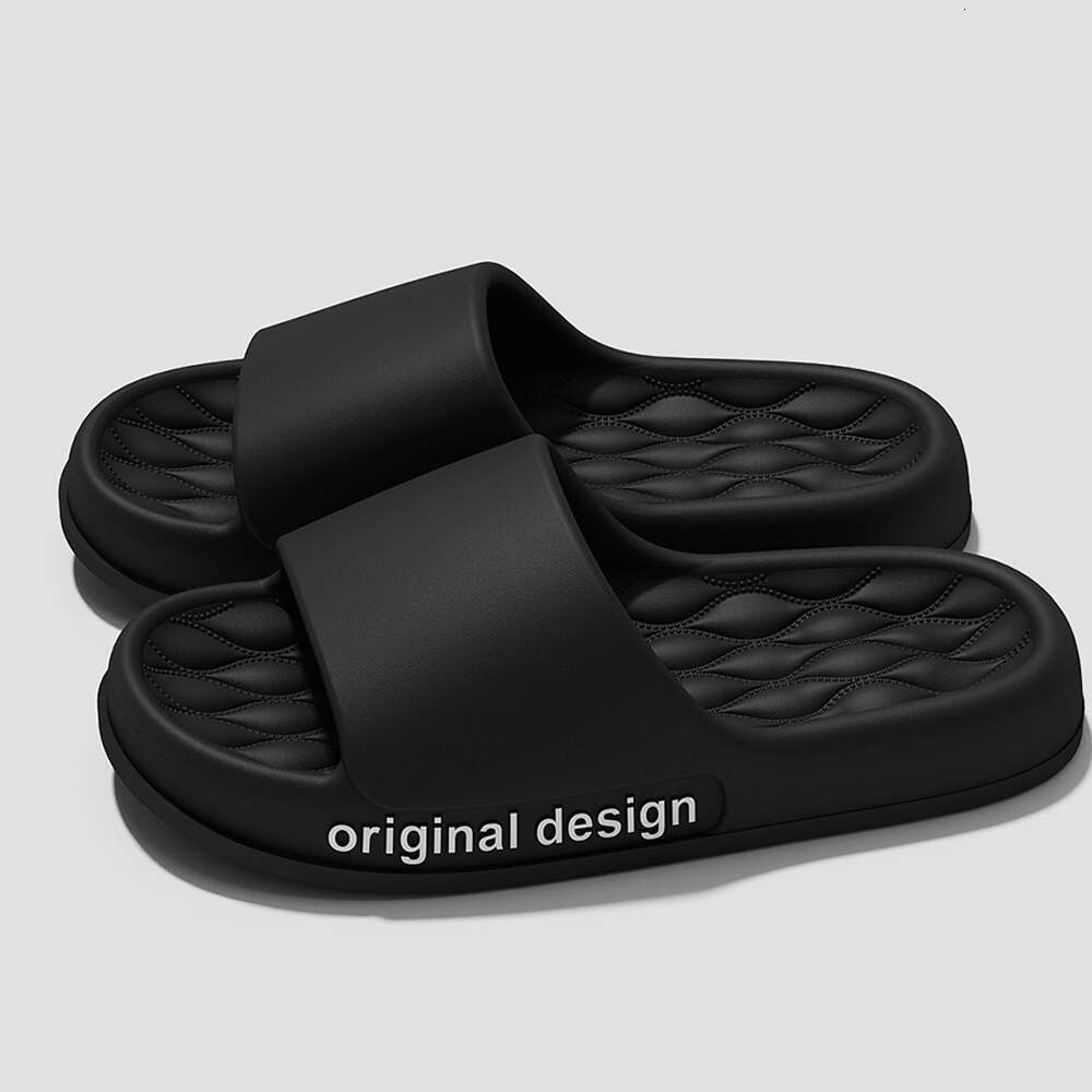 Bebealy Letter House Shower Bathroom Shoes EVA Beach Slides Fashion Soft Cloud Slippers 2024 Summer Women Sandals