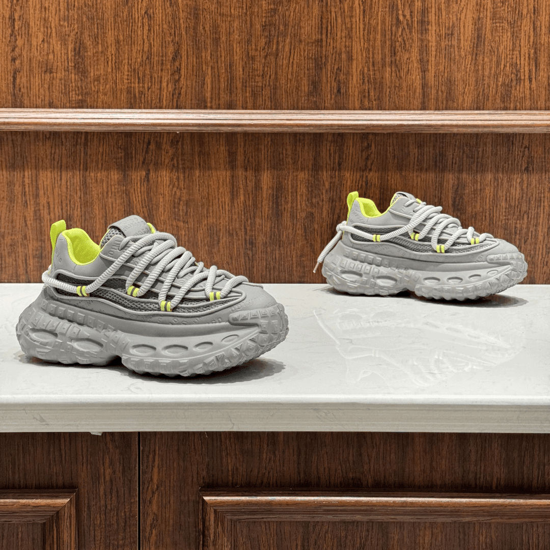 2024 New Free Shipping Men's Shoes Running Shoes Sports and Leisure Shoes White Grey Black Trendy Fashion Thick Bottom Dad Shoes Height Increase 