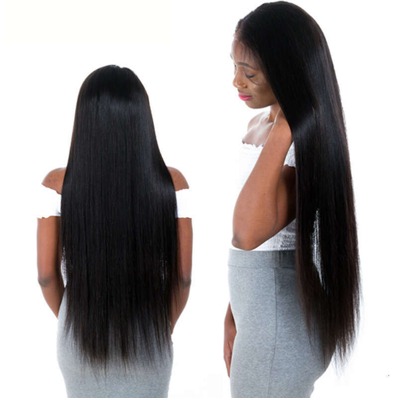 LUFFYHAIR 5*4.5 Silk Base Full Human Wigs With Baby Pre Plucked Straight Brazilian Remy Hair Lace Wig For Women