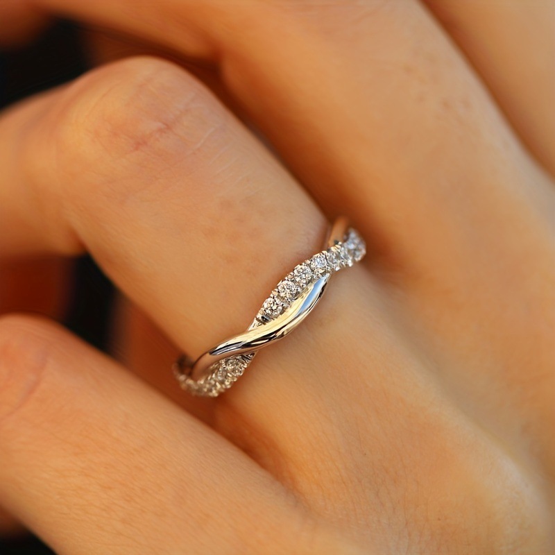 European and American rings women's silver gold rose gold cross ring jewelry Free shipping