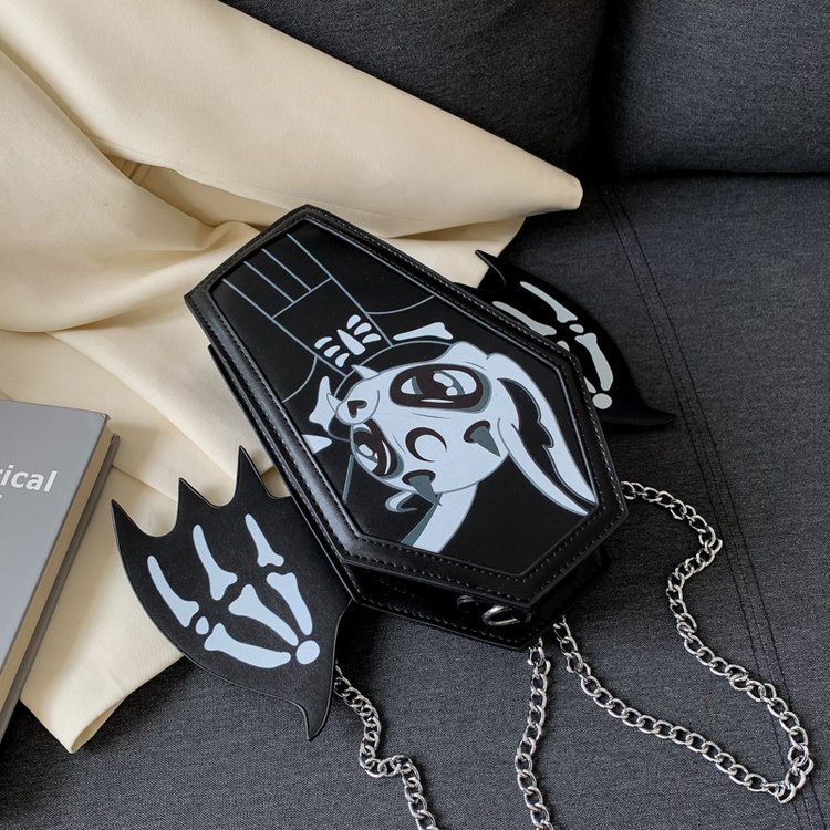 Designers Bag Coffin And Sweet Cool Bat Wing Personalized Chain Halloween Funny Ghost Shoulder Bag