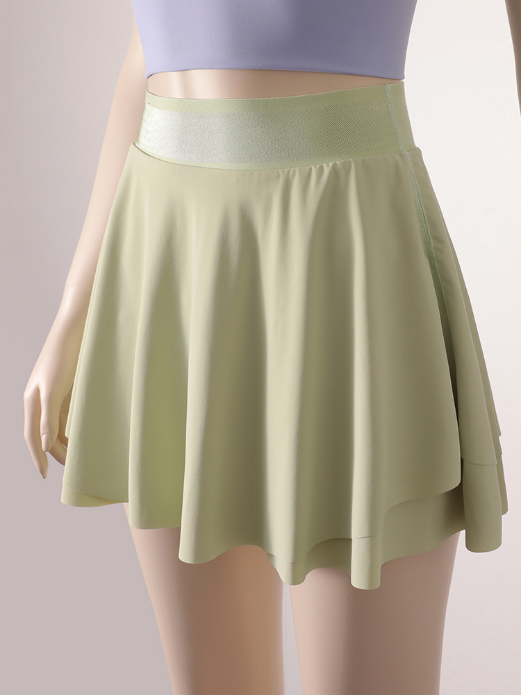 New Custom Solid Quick-Drying Yoga Dress With Arc Hip Design Fiess Golctivewear Skirts For Women