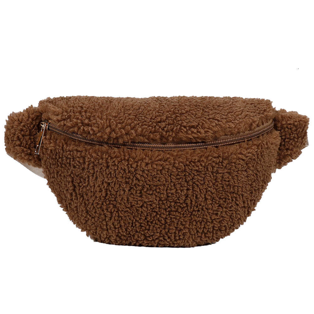 Designer bag Women's plush chest bag banana bag fuzzy cross body bag fluffy sling bag angry shoulder bag men's travel phone pure winter bag 