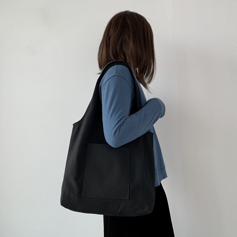 HD Women Canvas Korean Version High Capacity Shoulder Bags All-Match Tote Bag