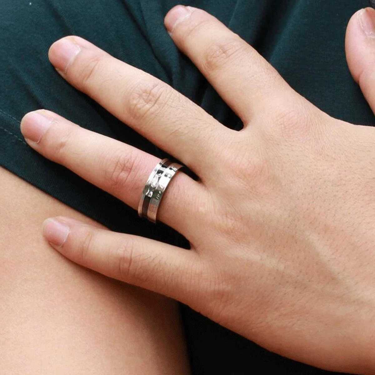 Fashion Couple Ring Charm Stainless Steel Couple Rings Zircon Men Women Wedding Rings Male Jewelry GiftsX240921