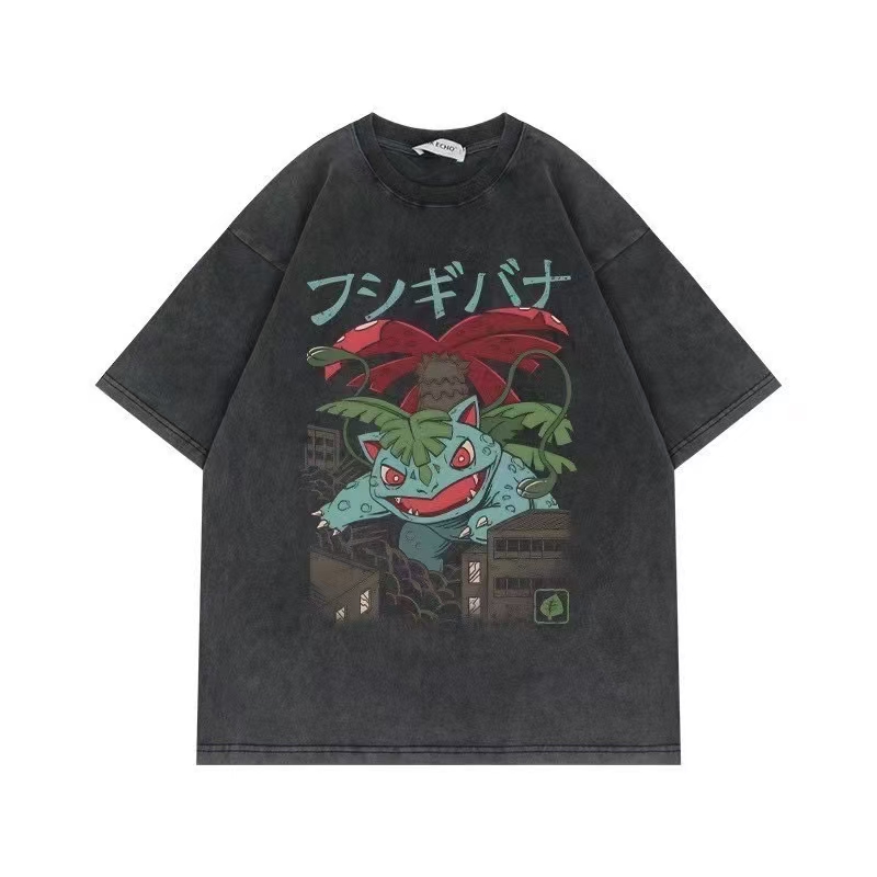 New washing makes old retro designer T-shirts, American fashion clothes, high street.