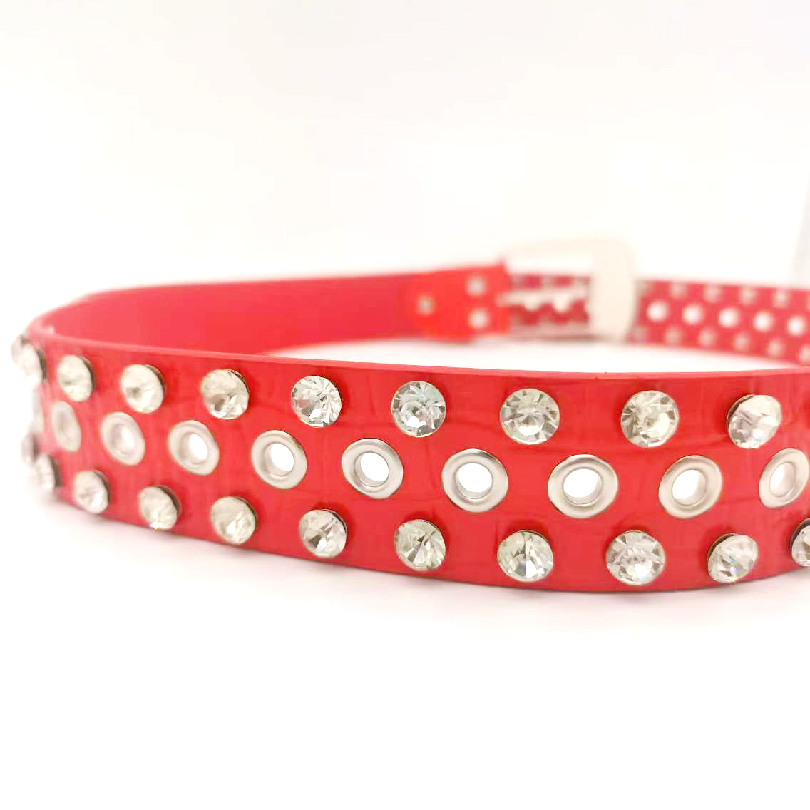 New Trend Bling Bling Rhinestone Belt Western Cowboy Crystal Studded Leather Diamond Belt For Jeans