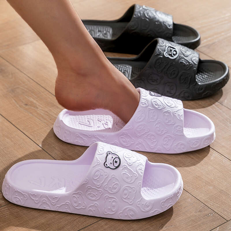 Fashion Summer Couple Non-slip Flat Slides Lithe Thin Seabeach Sandals Men Women Casual Slippers Ladies' Home Indoor Flip ps