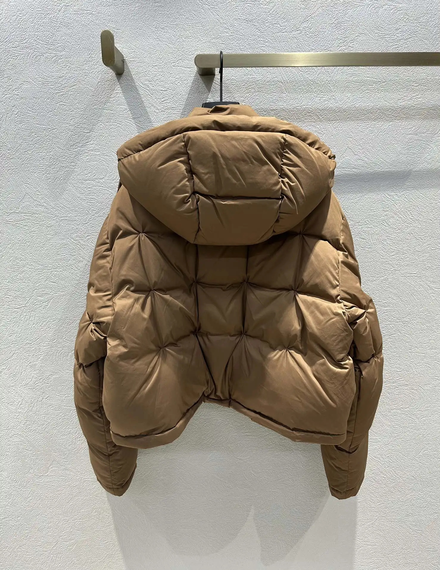 5090203820 Womens 24 Autumn/Winter High end Fashion Hooded White Duck Down Jacket. 240913