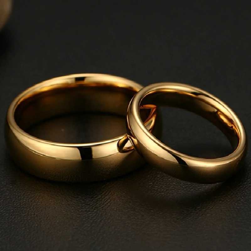 Fashion Simple Stainless Steel Men and Women Couple Rings Titanium Steel Wedding Engagement Rings Anniversary Gift Party JewelryX240921