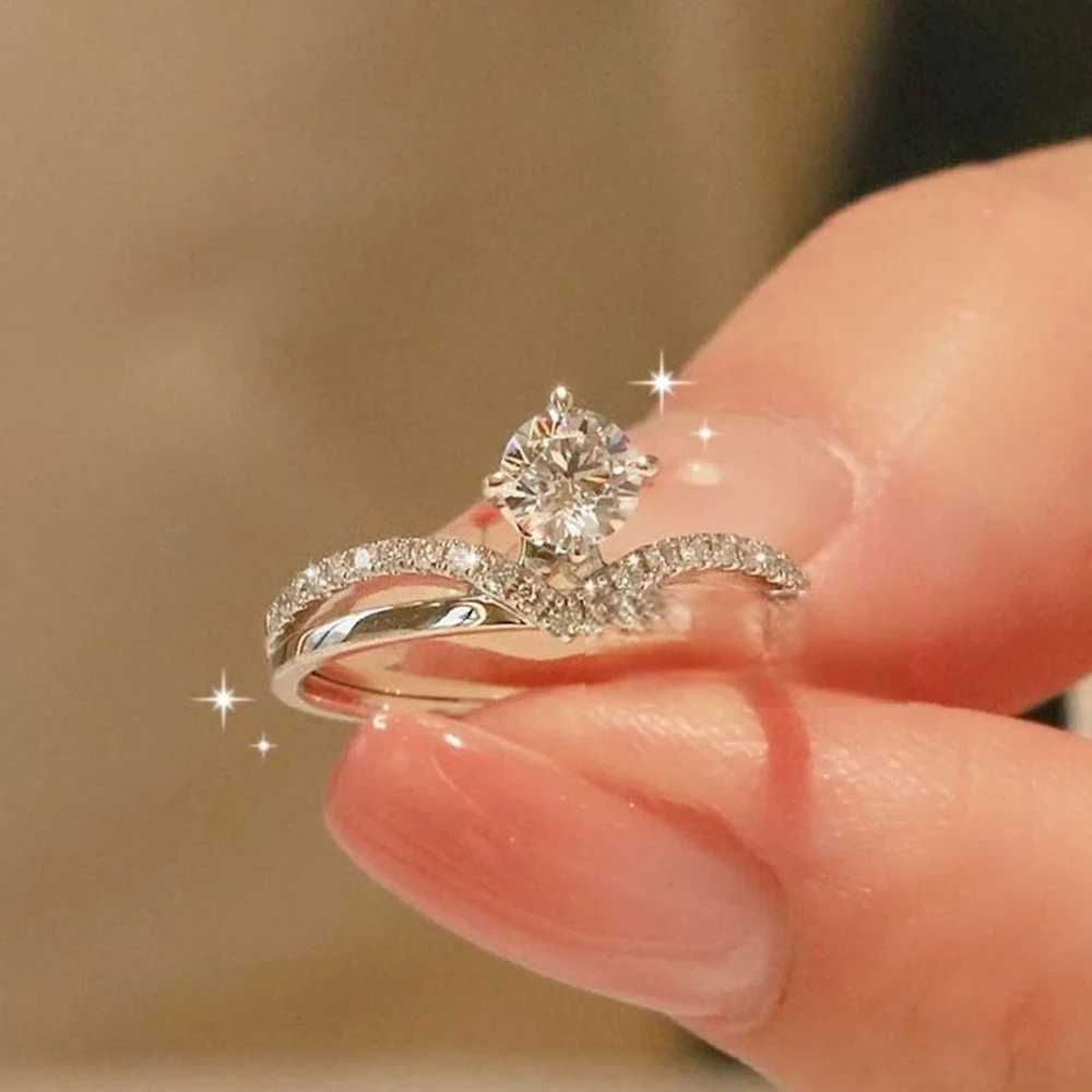 2024 Hot Sale 1 Pair Adjustable Copper Plated Platinum Couple Ring Men Women Overlap Opening Finger Jewelry Drop ShippingX240921