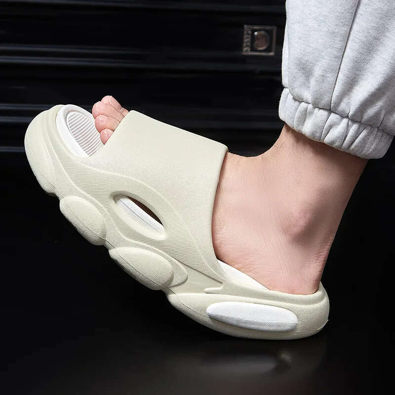 Crestar Platform Soft Eva Slippers For Women Men Fashion Comfortable Unisex Home Sandals Bathroom Non-Slip Slides Beach Shoes