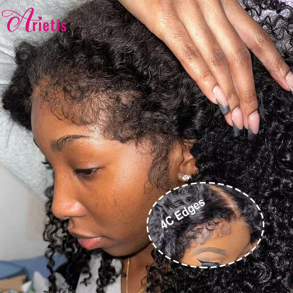 Clearance SuperDeals 4c Edges Haire Wig 13x6 13x4 Deep Wave Lace Front Human Hair Wigs For Women Virgin 16-36 Inch