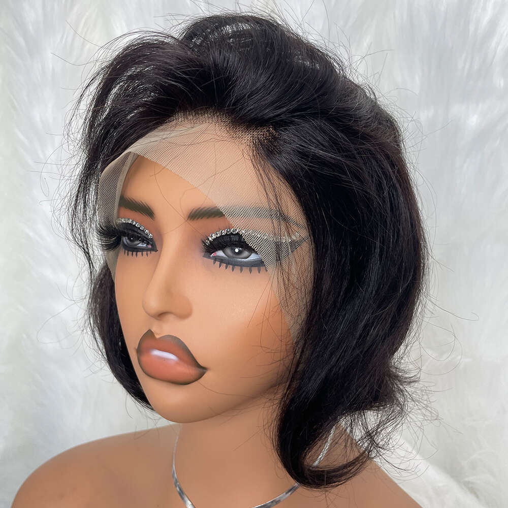 13X4 Lace Frontal Wig Natural Color Brazilian Cheap On Sale Clearance e Cut Wigs Human Hair