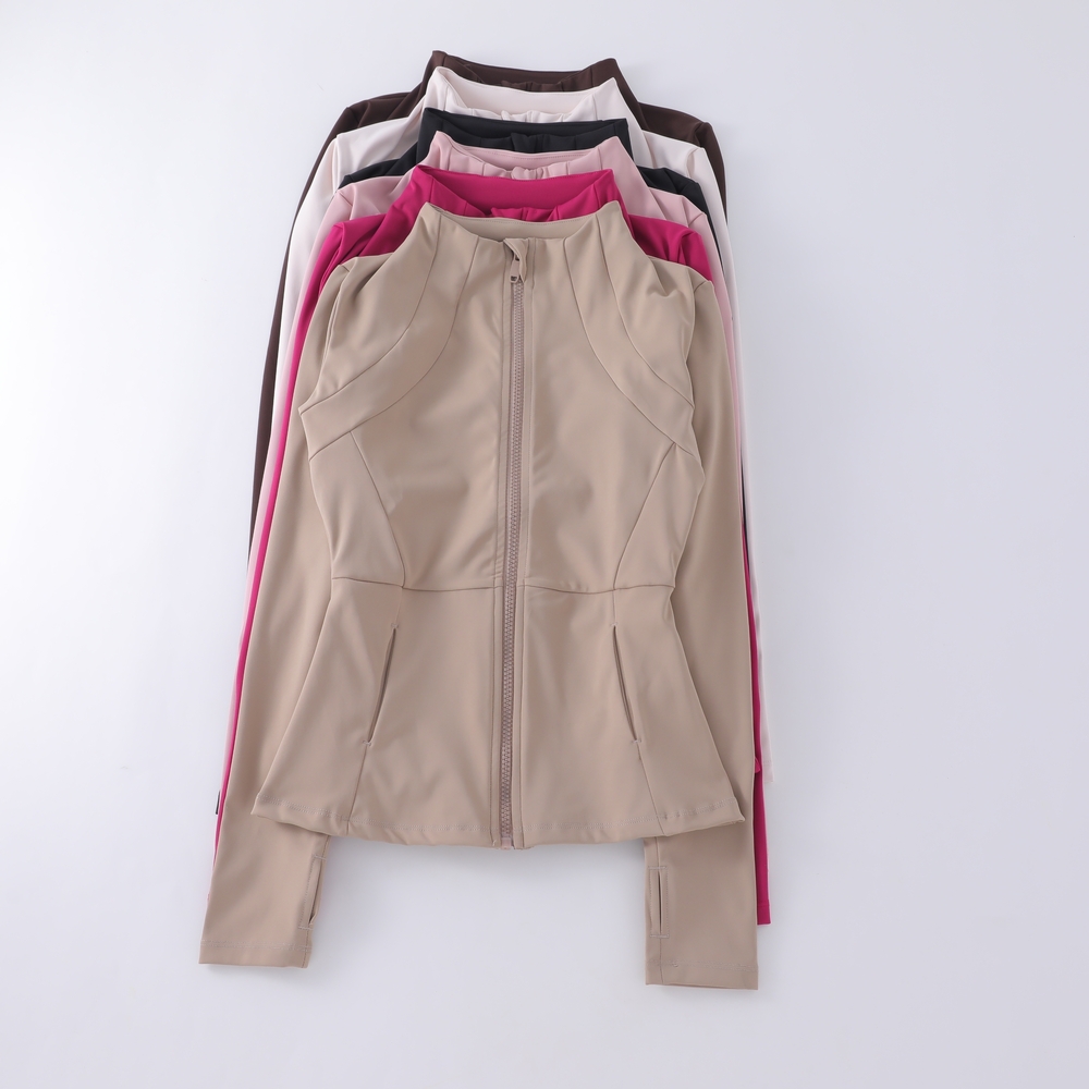 Fiess Clothing Sportswear Tops Ladies Seamless Women Top T Shirt Long Sleeve Yoga Wear Jacket