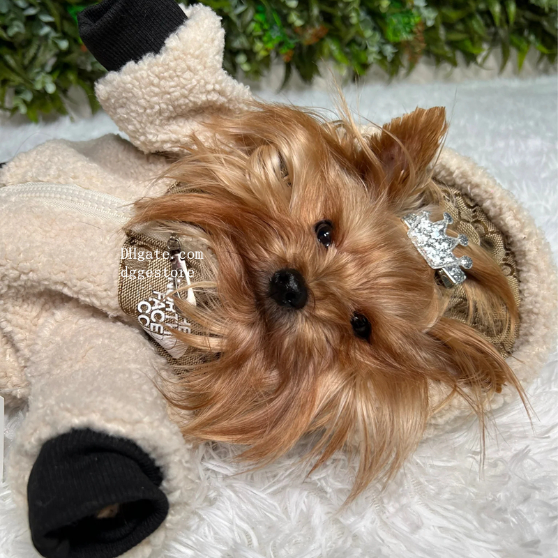 free shipping Designer Clothes, Cold Weather Apparel, Fuzzy Thick Winter Cloats Soft Warm Hoodie Thermal Puppy Coat Dog et for Small Medium Dogs XXL A