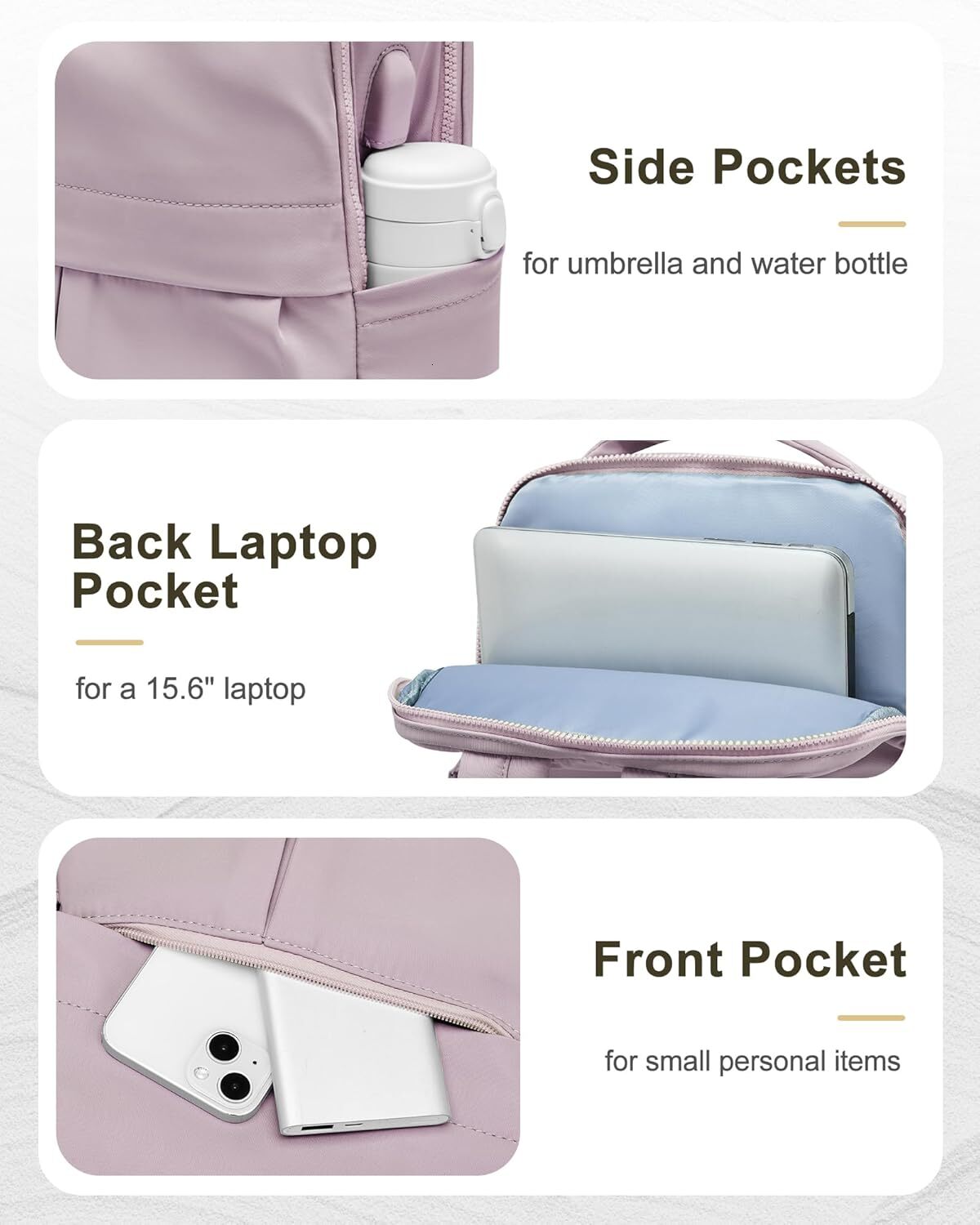 Laptop Women Gym Casual Daypack Backpac Travel Traveg on Airplane Work for Men Lightweight Computer College Teacher Backpack