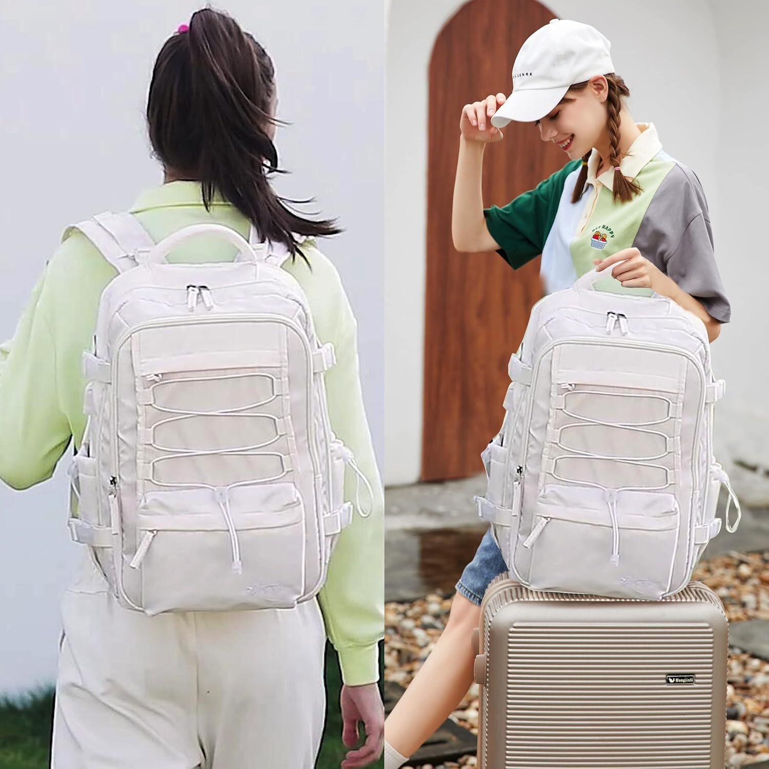 Travel for Women Men 15.6 Inch Laptop Backpac with USB Port Carry on Backpack Flight Approved Large Back Pac College Bookbags Outdoor Sports Hiking Ru