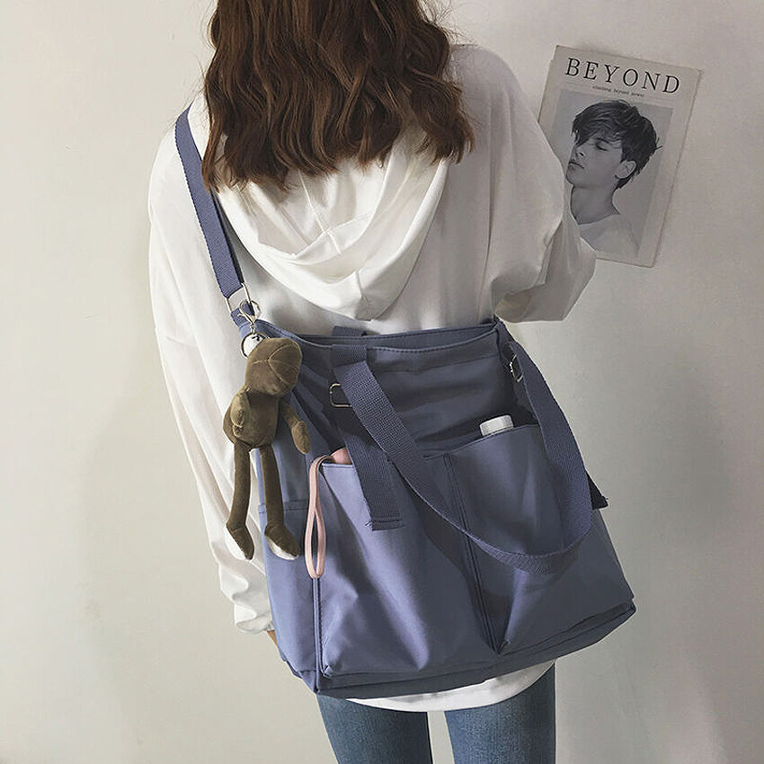 GRIMO Malaysia - Large Haku Handbag Tote Crossbody Shoulder Bag Women's Tangan Wanita Perempuan Casual Wallet Purse Cross Body Gift Korea Japan N
