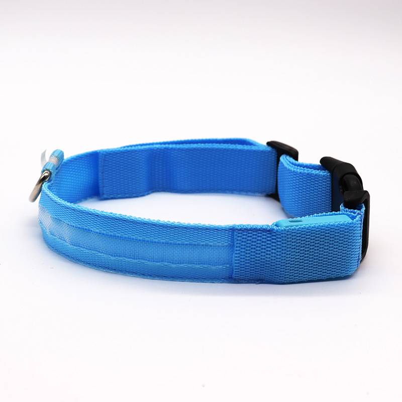 Halloween LED glow-in-the-dark ring pet light collar Cat dog collar Teddy Golden fur at night anti-lost supplies Battery version