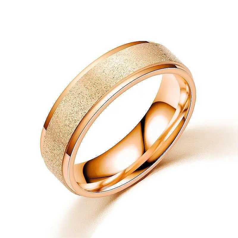 2024 Luxury Couple Rings Titanium Steel Frosted Ring Women Romantic Engageme Wedding Party Jewelry FemaleX240921