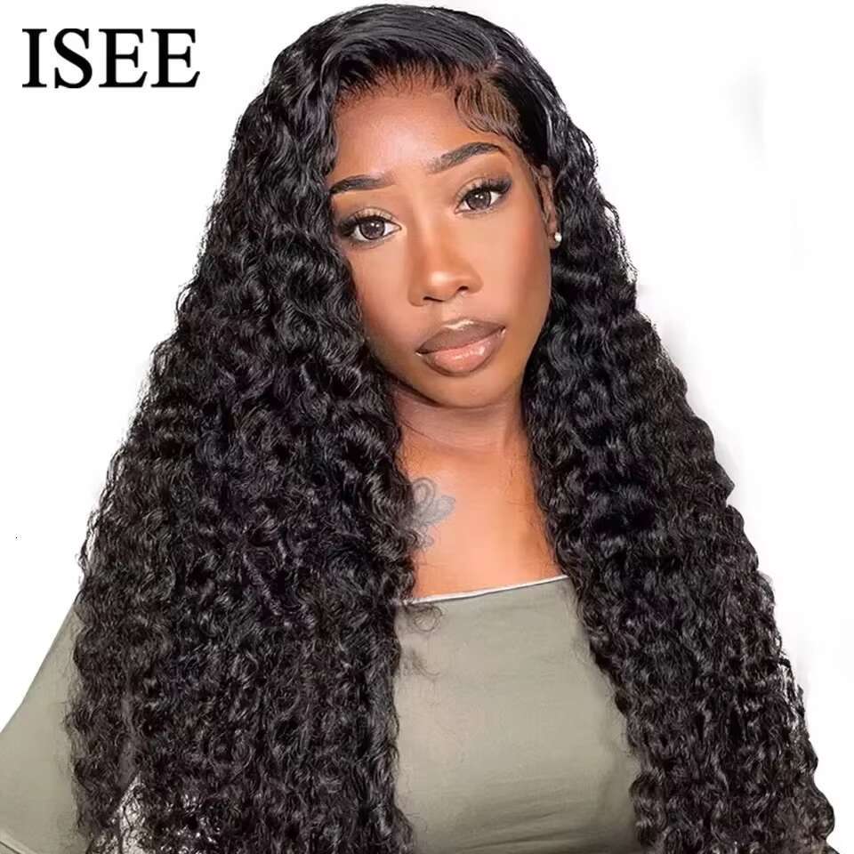 ISEE Wear Wig Brazilian Deep Wave Bleached Knots 13x4 Lace 6x4 HD Glueless Pre Plucked Human Wigs Ready To Go