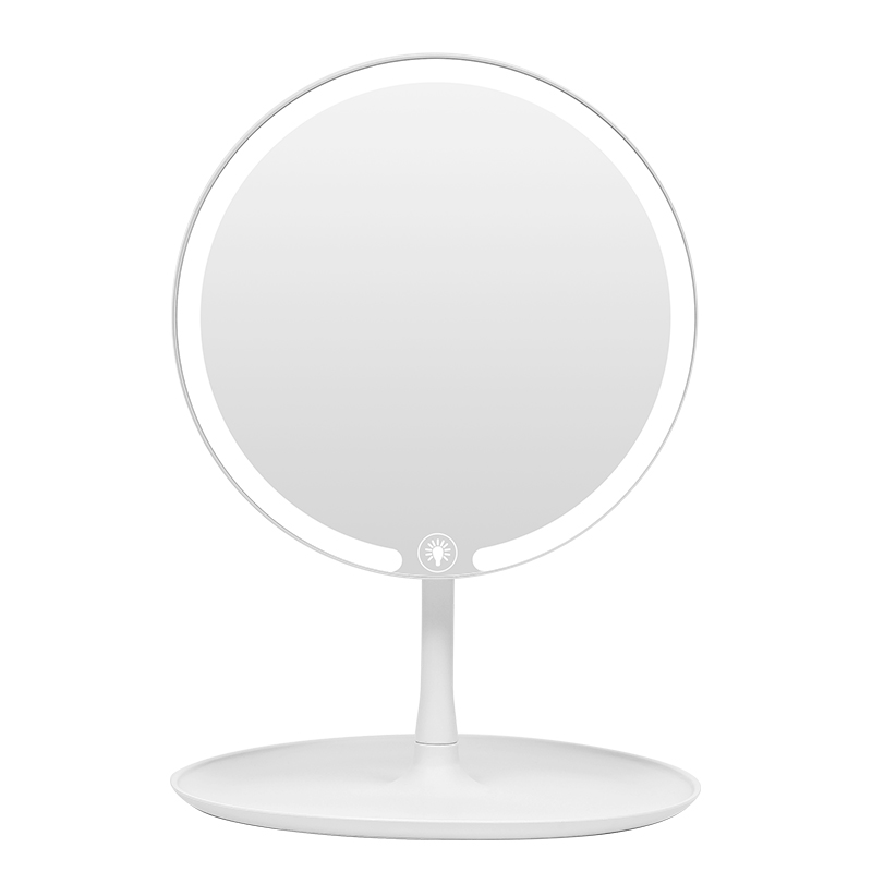 LED make-up mirror rotatable desktop mirror desktop beauty mirror dormitory portable make-up mirror factory direct sale