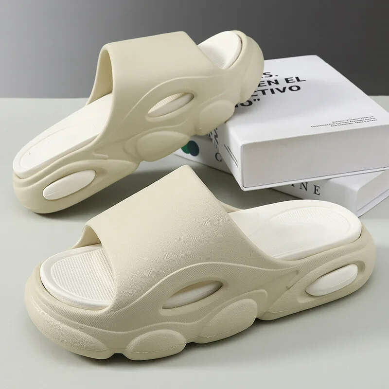 Crestar Platform Soft Eva Slippers For Women Men Fashion Comfortable Unisex Home Sandals Bathroom Non-Slip Slides Beach Shoes