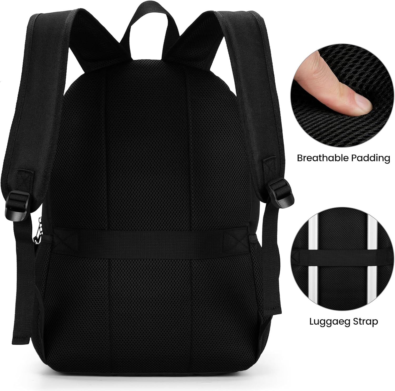 Men Women, for Teens Boys and Girls, Lightweight Casual High School Bobag, Daily-use Travel Laptop Backpack with USB Charging Port Fits 15.6 Inch