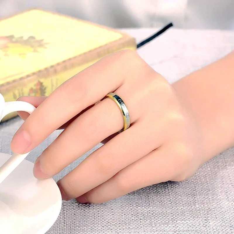 MOREDEAR Unisex Men Women Fashion Couple Ring Steel Forever LoveX240921