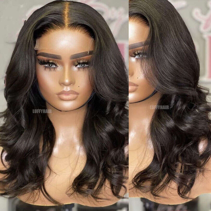 Wave Base Wigs Peruvian Human Hair Silk Top Full Lace Wig With Pre Plucked Natural Haire