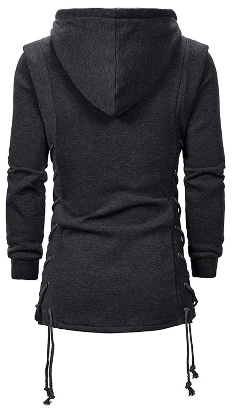 Mens brushed hoodie street hoodie mens sportswear hip-hop mens loose hoodie 240919