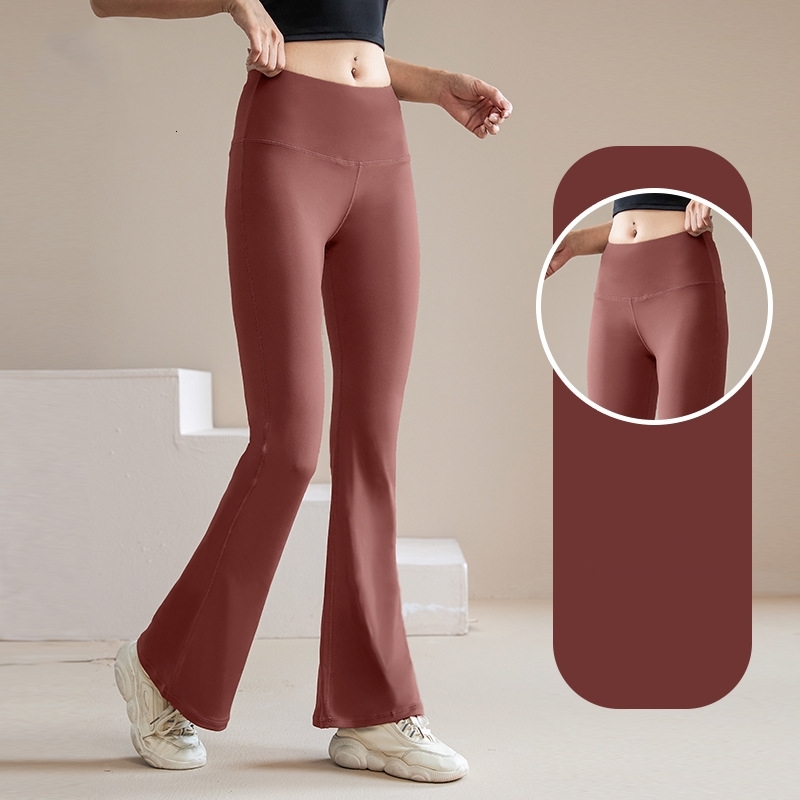 Best Selg Thin Wide Leg High Waist Look Slimmer Fashion Flare Yoga Pants Women