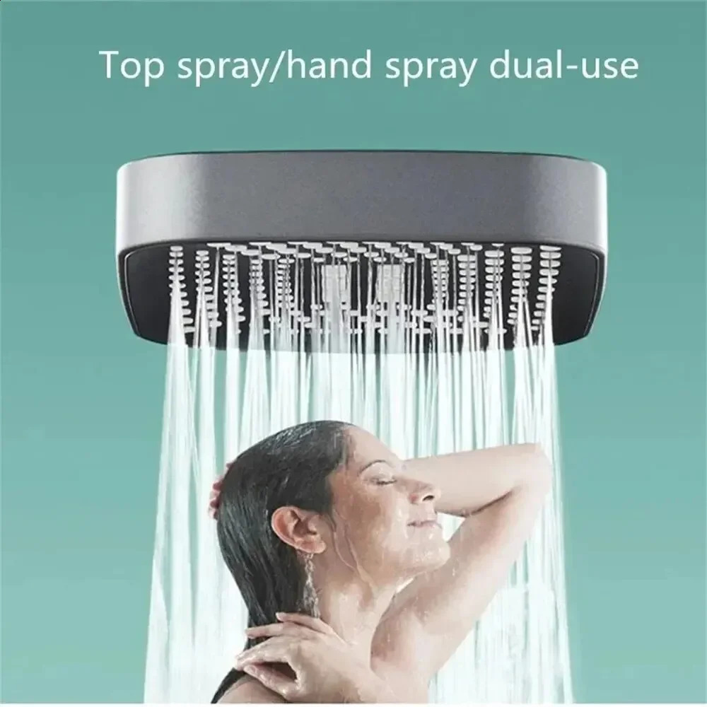 Adjustable Shower Head 3 Mode Rainfall Large Flow Showerhead High Pressure Water Saving Mixer Bathroom Accessories 240918