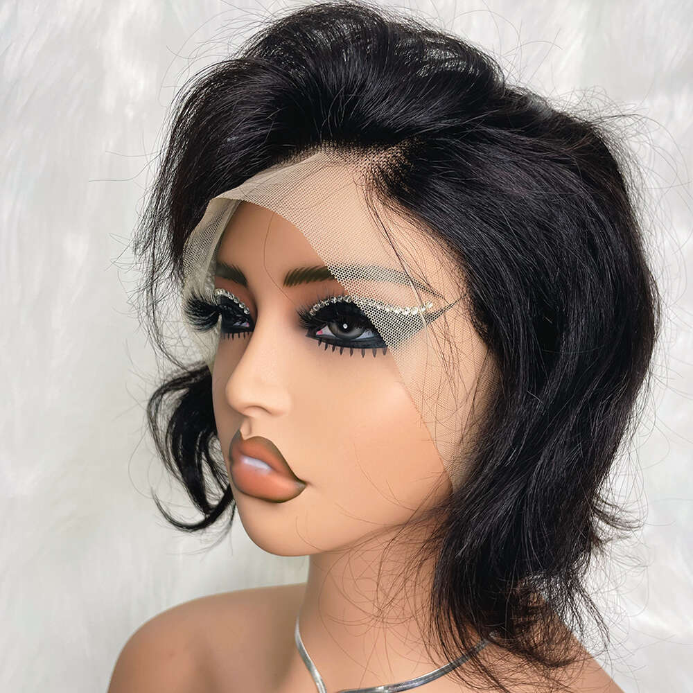 13X4 Lace Frontal Wig Natural Color Brazilian Cheap On Sale Clearance e Cut Wigs Human Hair