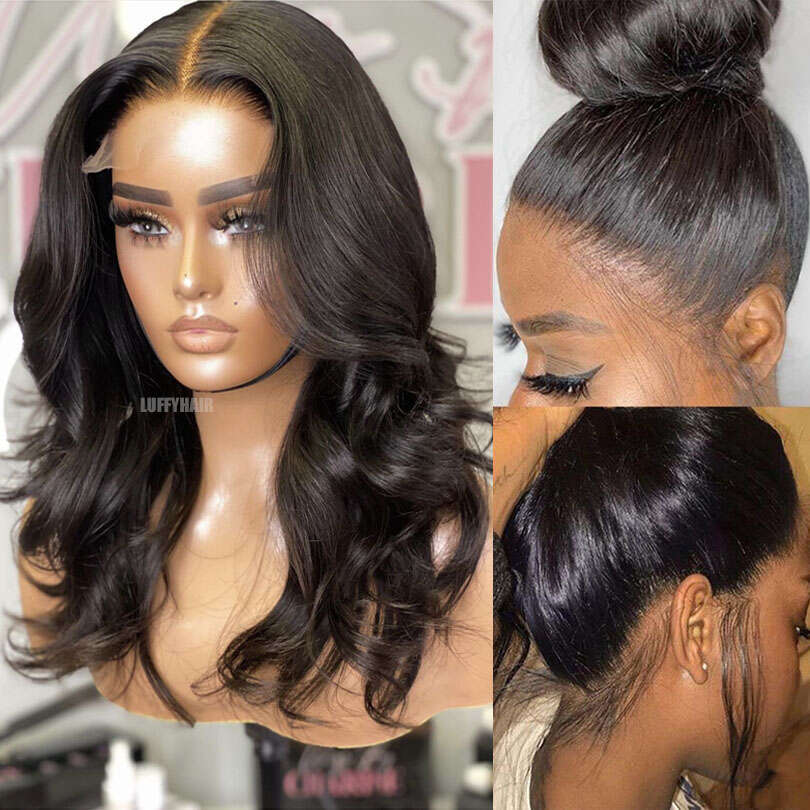 Wave Base Wigs Peruvian Human Hair Silk Top Full Lace Wig With Pre Plucked Natural Haire