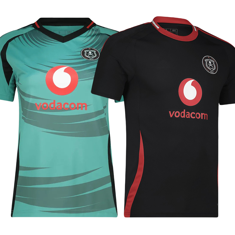 24 25 Orlando Pirates Soccer Jerseys Home black away green Short Sleeve Football Shirts men kits 2024 2025